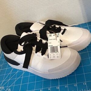 Adidas Woman’s Court Funk White and Black Sneakers